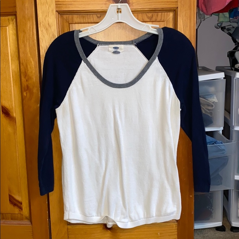 Baseball style sweater